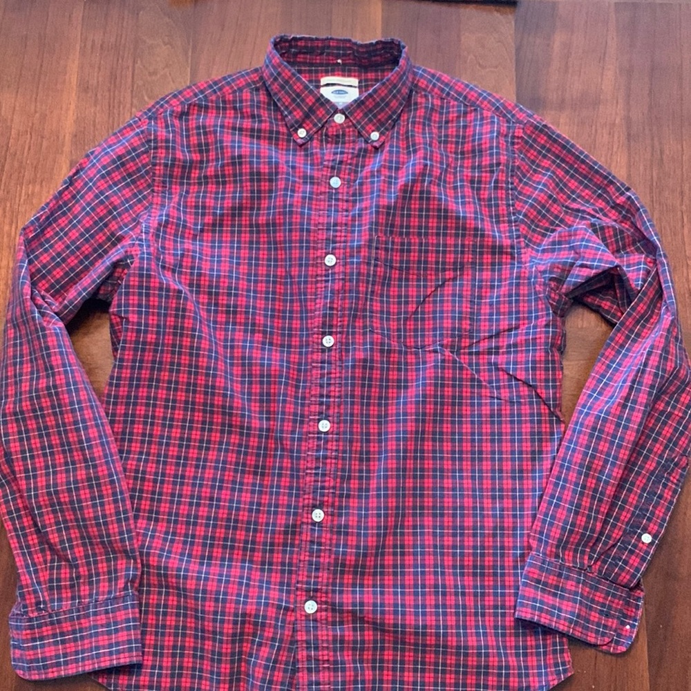 Red/blue check Old Navy plaid